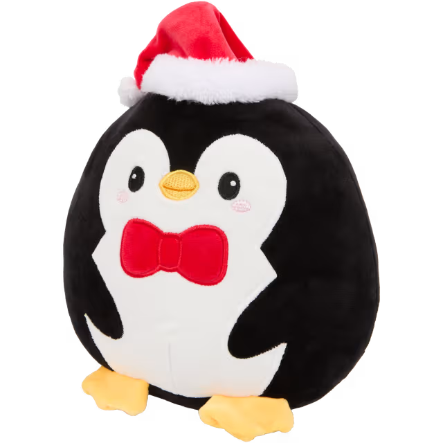 Christmas cuddly penguin