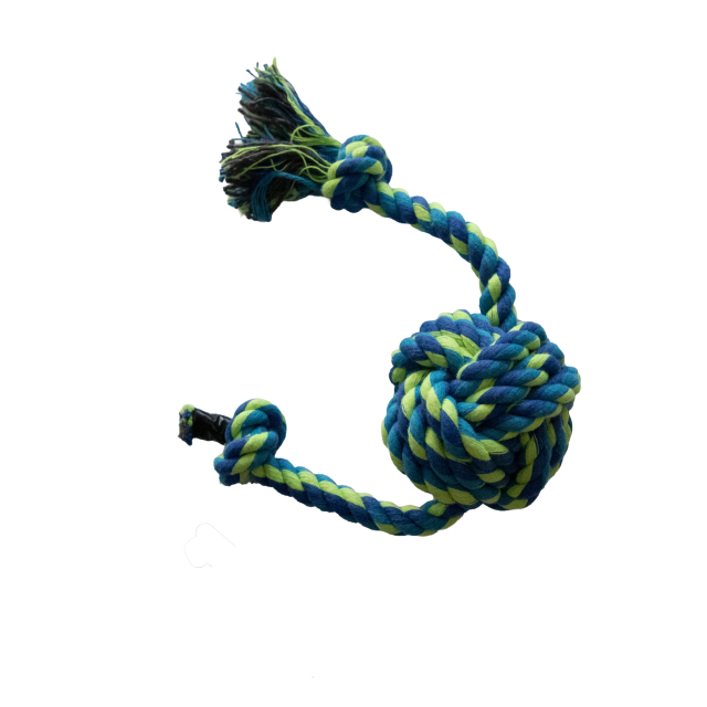 Medium speeltouw met knoop