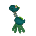 Knuffel dino met touw