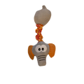 Cuddly elephant with rope