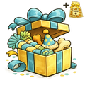 Giftbox met speeltjes en snacks (jarige honden)
